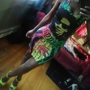 NWOT Bob Marley mini dress